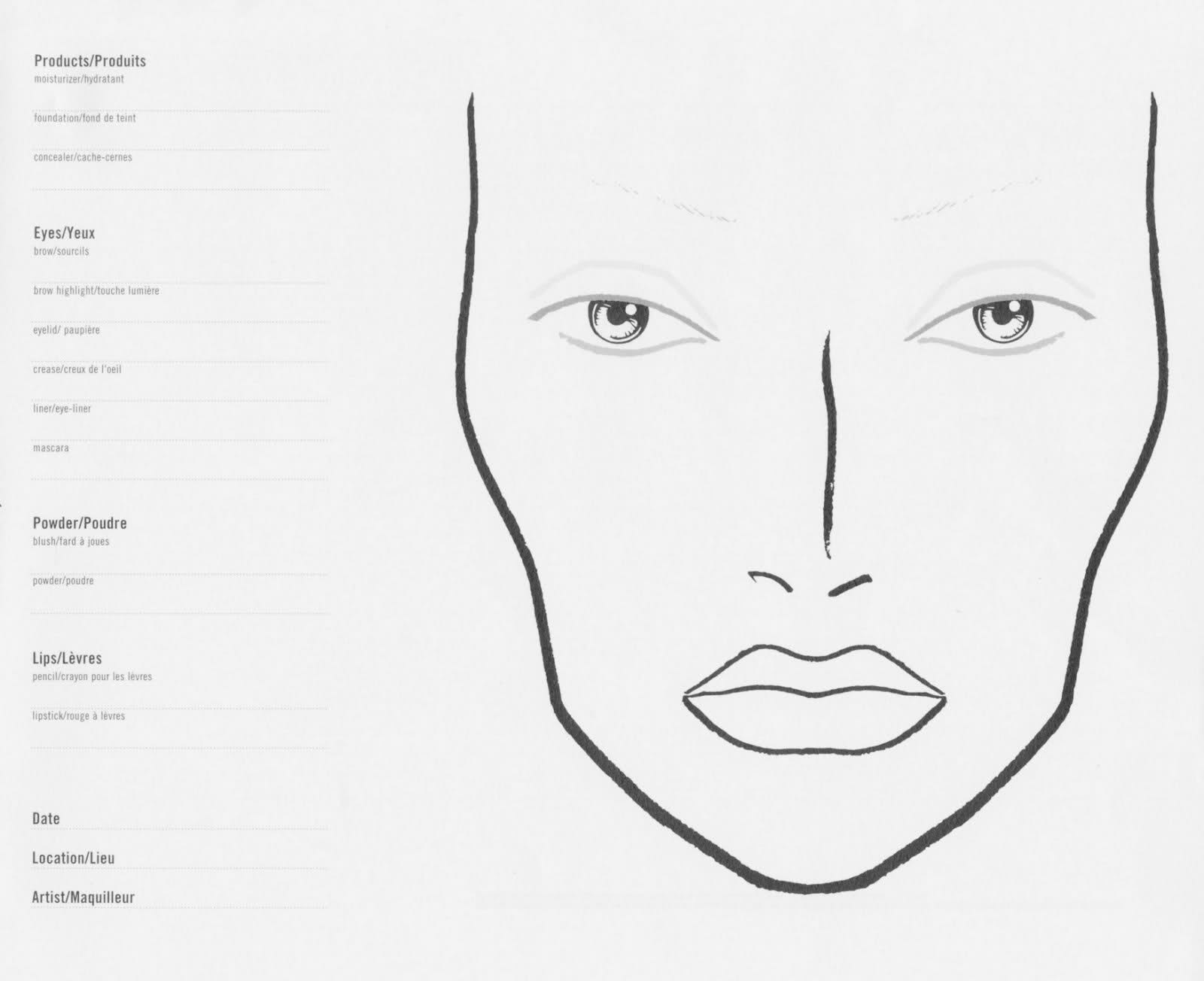 20 Best Mac Face Template Blank